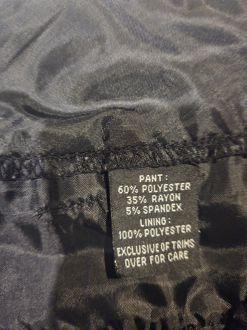 B-wear Black Wide-Leg Trousers Ladies Size 9 Dress Pants - Picture 10 of 11